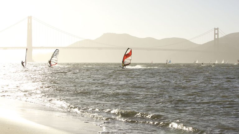 Windsailing off Crissy Field